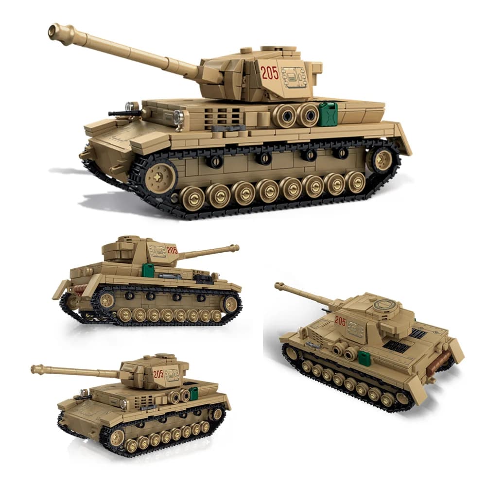 World War Army Military Soldiers SWAT Panzer IV Tanks Model Building Blocks Bricks Children's Toys Christmas Gift