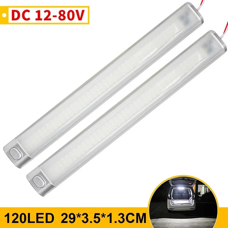 Striscia luminosa interna per auto a LED con interruttore ON/OFF per camion RV Van Truck Camper Boat Caravan Motorhome scomparto luce
