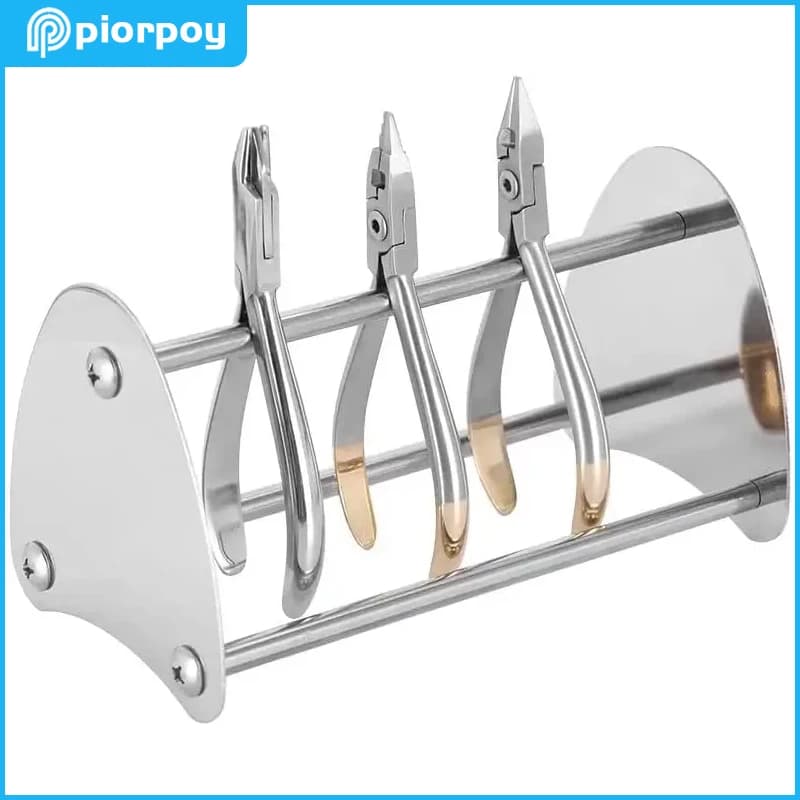 PIORPOY Dentale Orthodontic Stainless Steel Grips Holder Multifunctional Pinze Organizer Rack Scissors Dental ToolsDropship