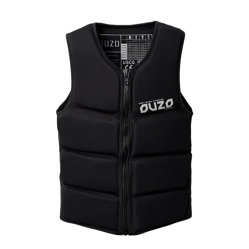 High Buoyancy Life Jacket for Adults, PVC Flotation Vest for Swimming Surfing Rafting, Scratch-Proof Durable Wear-Resistant