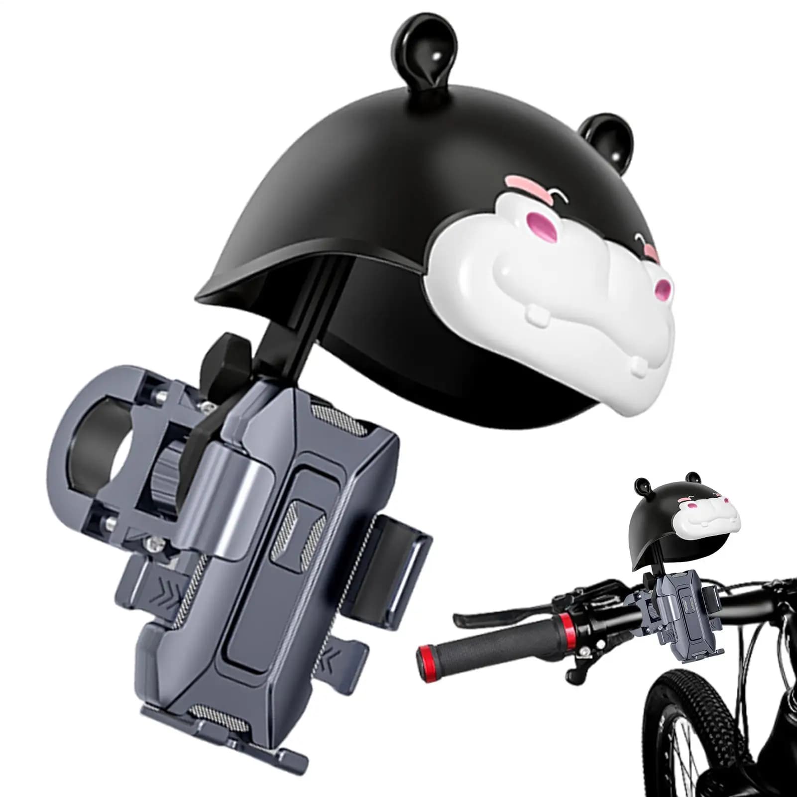 Support for mobile phone for motorcycle with helmet Phone support for motor with rain handlebar for waterproof rotating cradle for bike