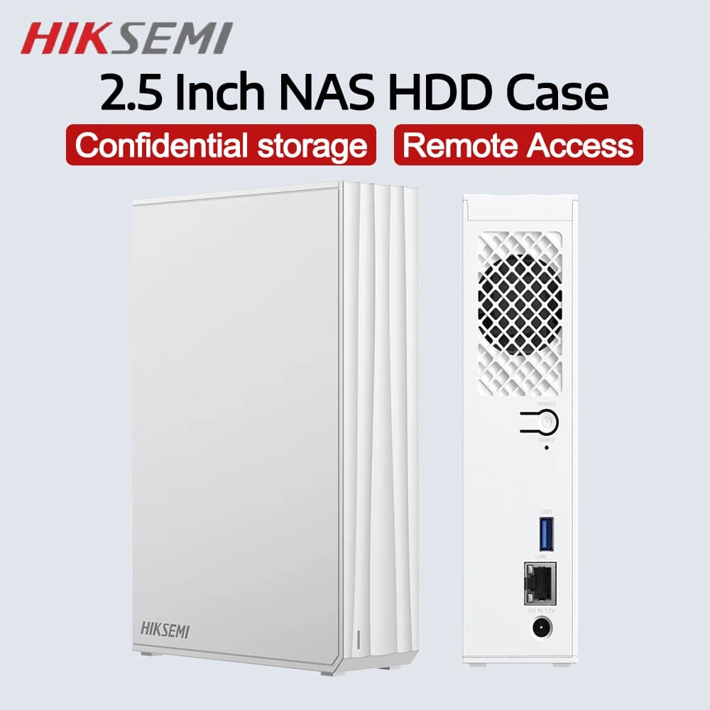 Archiviazione attaccata nella rete NAS HIKSEMI HDD/SSD da 2,5 pollici per la casa con accesso remoto di backup automatico e condivisione dati