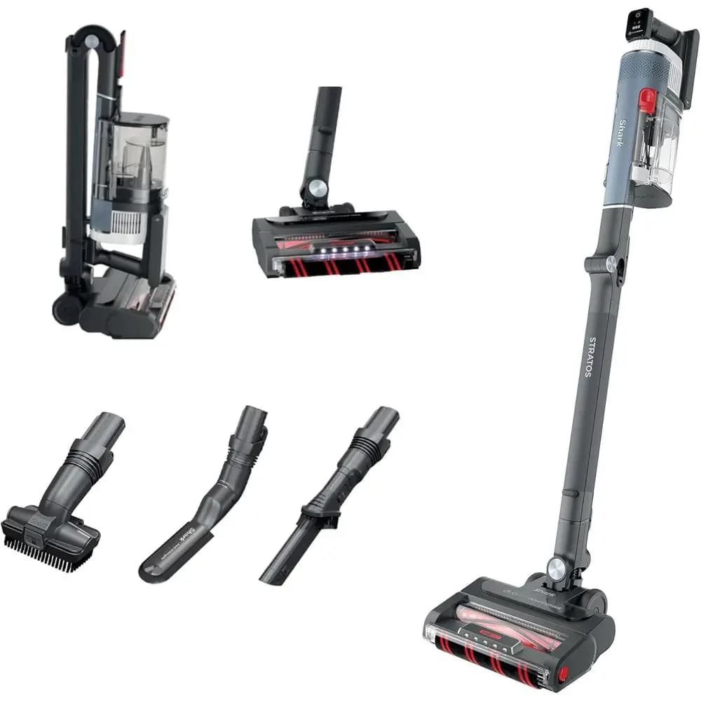 Stratos wireless vacuum cleaner with Clean Sense IQ and DuPowerins, Multilex tube, includes tool for dusting rooms and anti-allergenic brush, up to