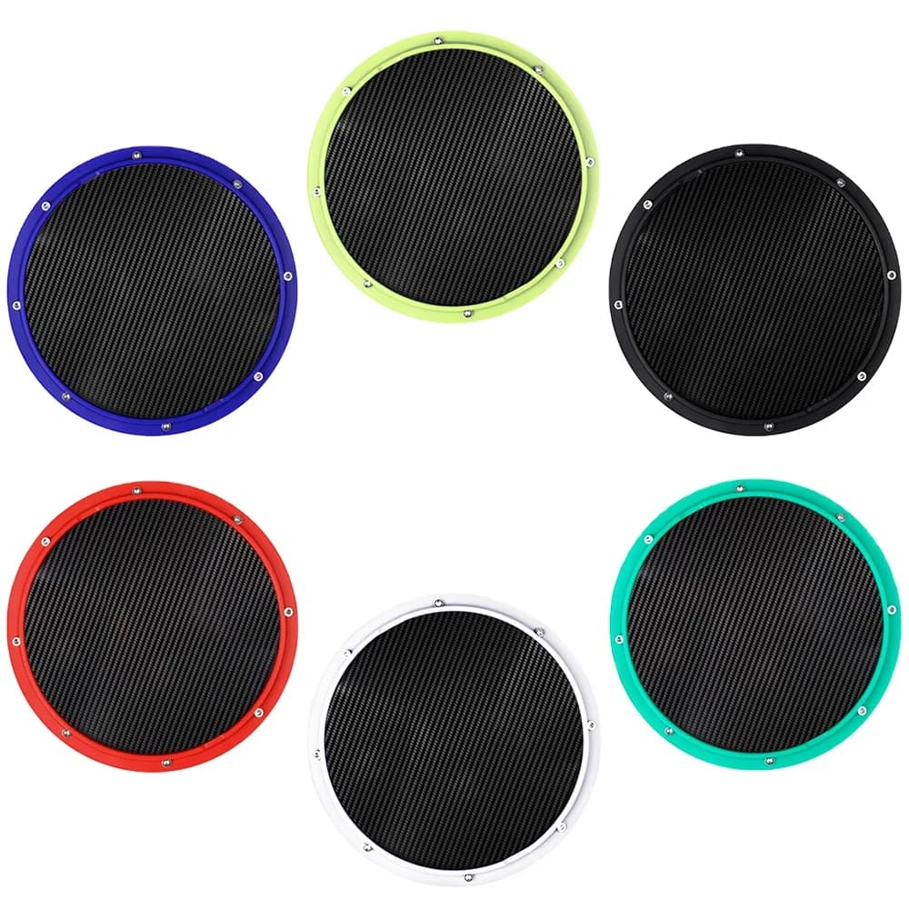 2023 Jingying Music Dumb Drum Series, pad per batteria muto per pratica di batteria muto in fibra di carbonio da 10 pollici