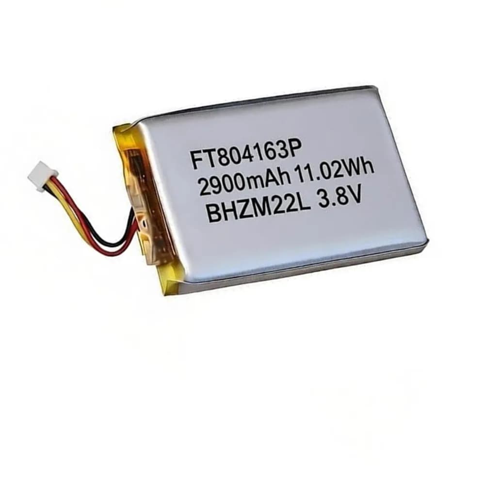3.8V 2900mAh Li-Polymer Battery 804163 FT804163 JST 3Pin 1.25mm For Baby Monitor,Speaker,Early Education Machine,Beauty Device