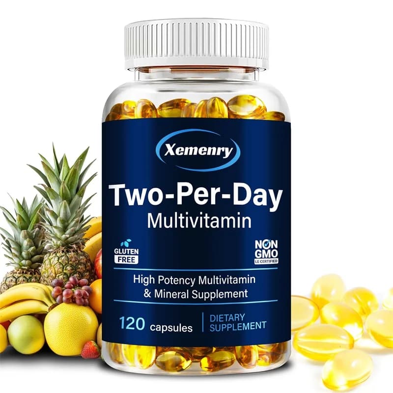 Multivitamin for the day: supports bone and immune health, increases energy, improves absorption, antioxidant, gluten-free, not GMOS