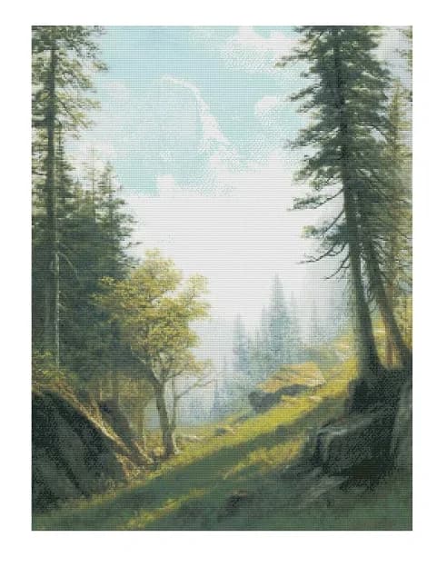Kit da cucito paesaggio forestale 18CT 16CT 14CT Kit punto croce non stampato Ricamo artistico cucito fatto a mano fai da te Decorazioni per la casa