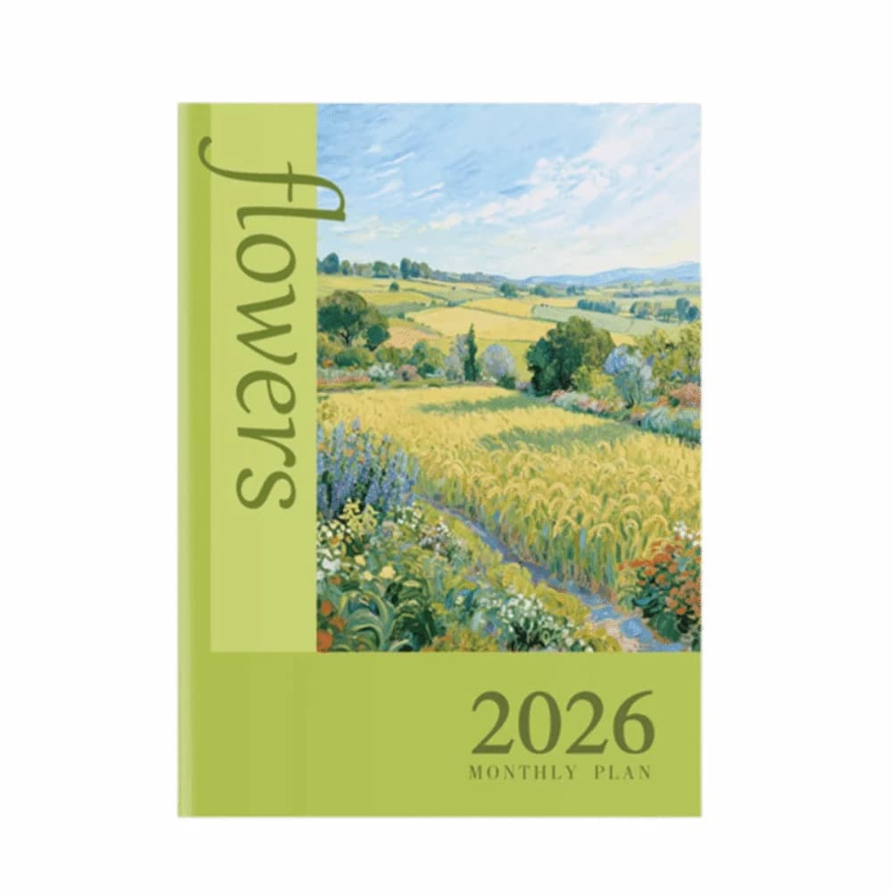 Agenda 2026 Formato A4, 24 Fogli, Design Efficiente, Planner Annuale, Regalo per Studenti, Diario Mensile Formato A5, Check-in Quotidiano