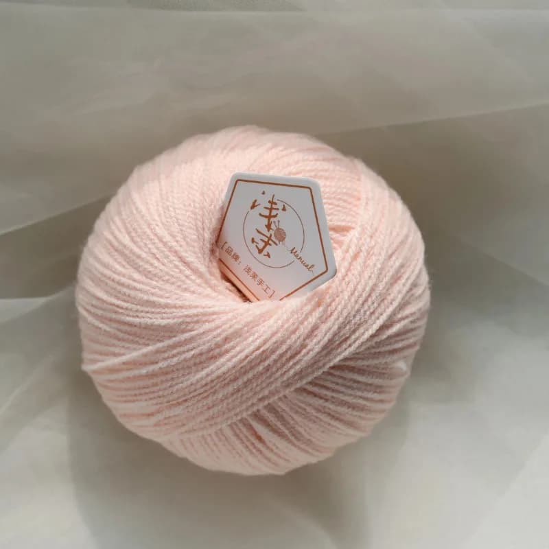 Filato in cotone tinto a mano, acrilico, per uncinetto, tessitura a mano morbida, filato per principianti per bambole con uncinetto medio-fine, 40g, per lavori a maglia