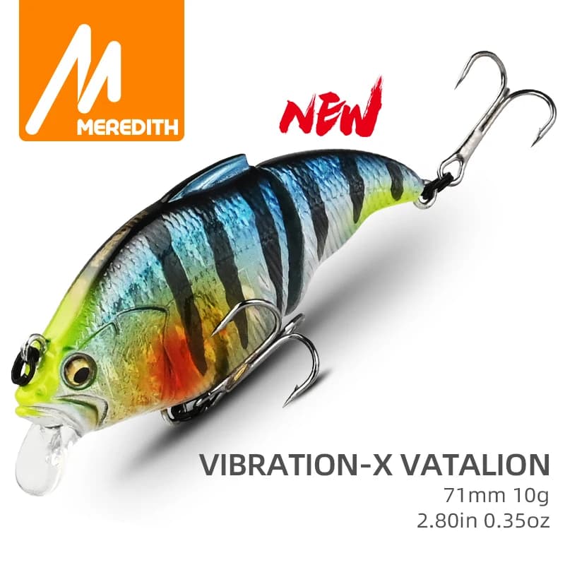 MEREDITH VIBRATION-X VIB 71mm 10g Wobblers Attrezzatura da pesca Esche da pesca Esca vibrante per accessori artificiali a profondità intera
