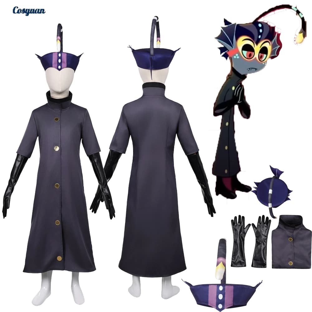 TV Hell Inn Cosplay Baxter Cappello a cilindro Nero Vestiti Guanto Bambini Per Ragazzi Festa Travestimento Costume di Halloween Abiti di Carnevale Abiti