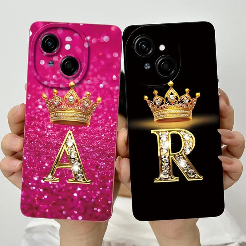 Per Tecno Spark Go 1 GO 1s 2025 Pop 9 Custodia di lusso Corona Lettera TPU Morbido silicone per Spark Go1 pop9 Cover posteriore protettiva Fundas