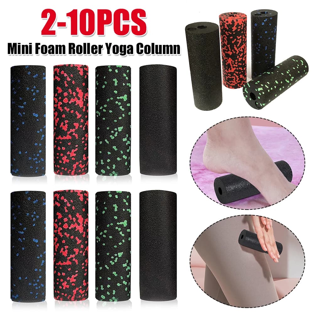 Mini Rullo in Schiuma per Massaggio, Rullo per Esercizi Resistente, Rullo per Muscoli in EPP Cavo per Yoga e Pilates