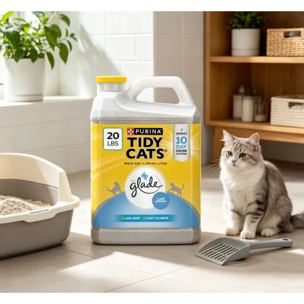 Purina Tidy Cats With Glade Clear Springs Scented, Odor Control, Clumping Multi-Cat Litter
