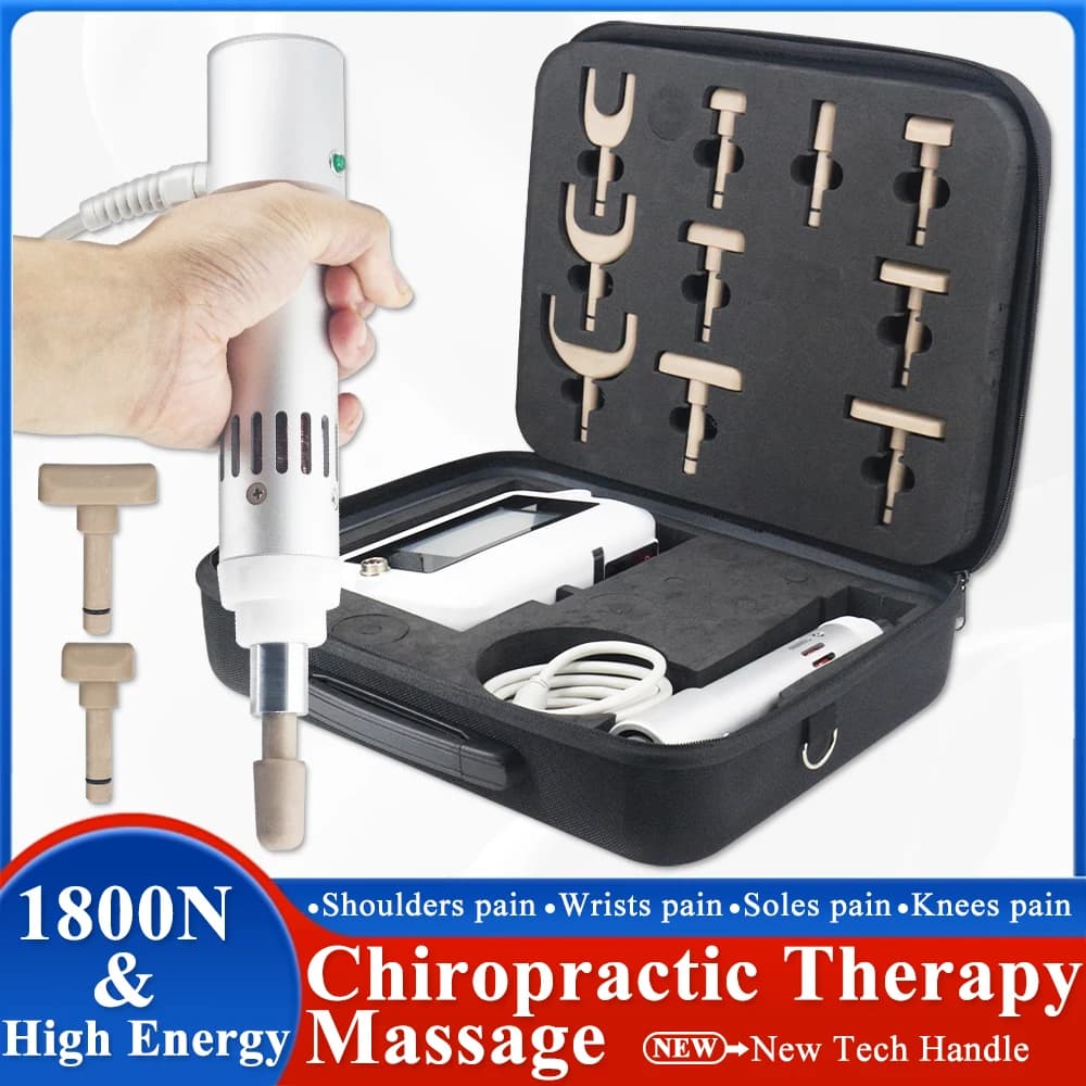 New 1800N Correction Electric Gun with Adjustable Force, Chiropractic Instrument for an Effective Spinal Relaxation, Body Massage