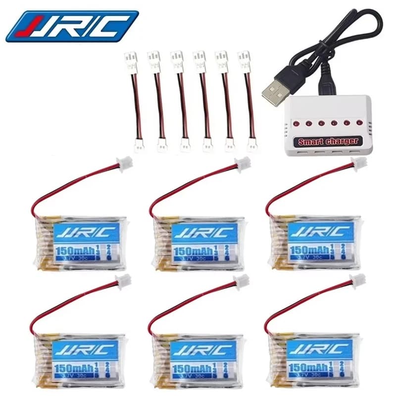 Batteria originale JJRC H20 3.7V 150mAh per JJRC H20 Syma S8 M67 U839 RC Quadcopter Parti 3.7V Lipo Caricabatteria Set (6 IN 1)