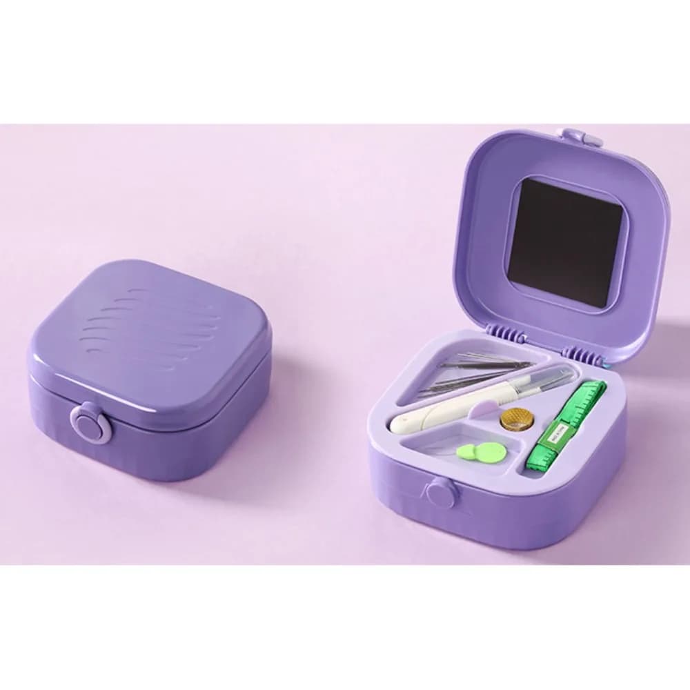 New Mini Magnetic Sewing Box Kit Portable DIY Apparel Crafts Sewing Needle Threads Box Set Accessories Sewing Tools Home Travel