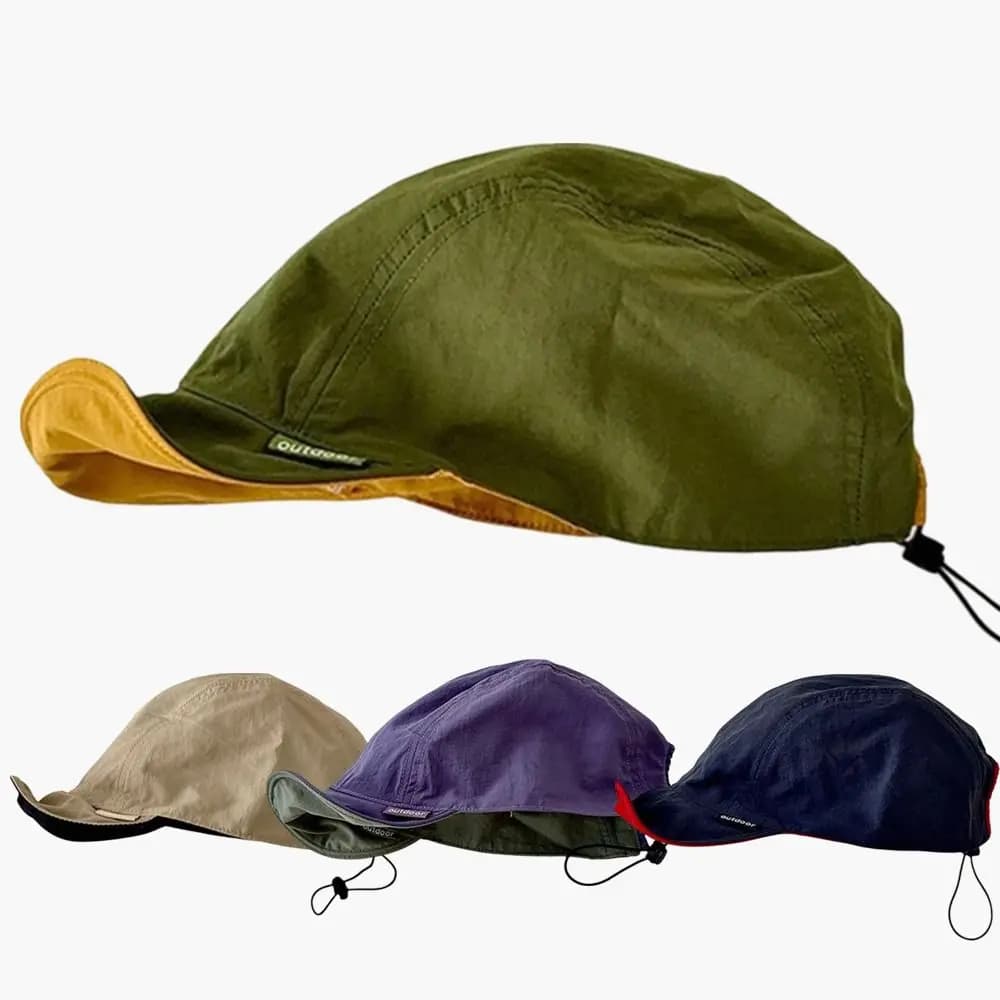 New Double-sided Baseball Cap Mountain Style Soft Thin Brim Leisure Sun Hat Breathable Quick-drying Sunscreen Hat Unisex