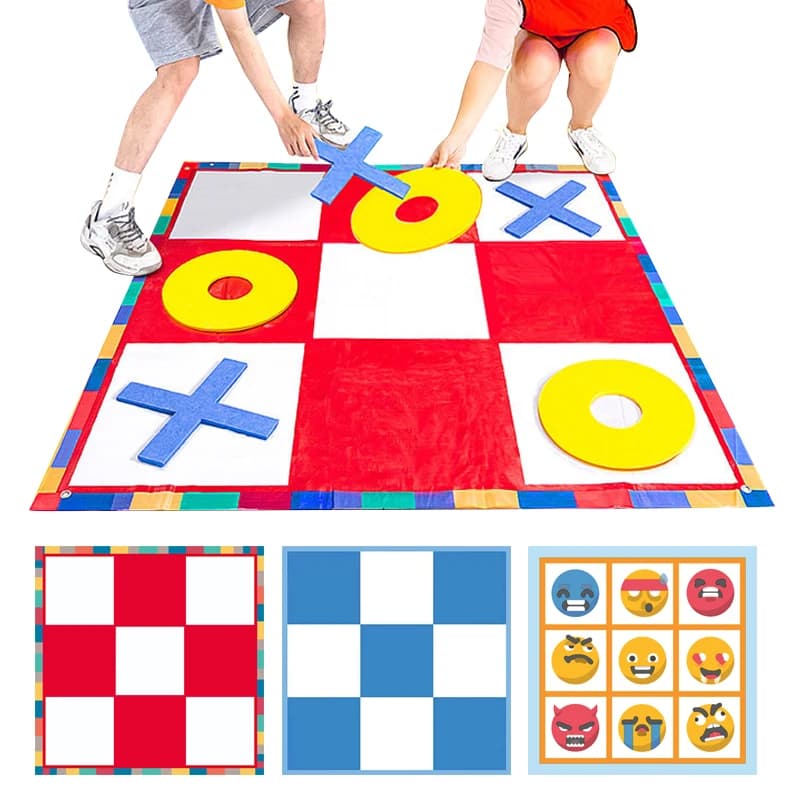 Gioco XO Chess per esterni o interni, gioco di interazione e svago, sport di gruppo, giochi di team building per bambini e adulti, giochi da carnevale, gadget per feste