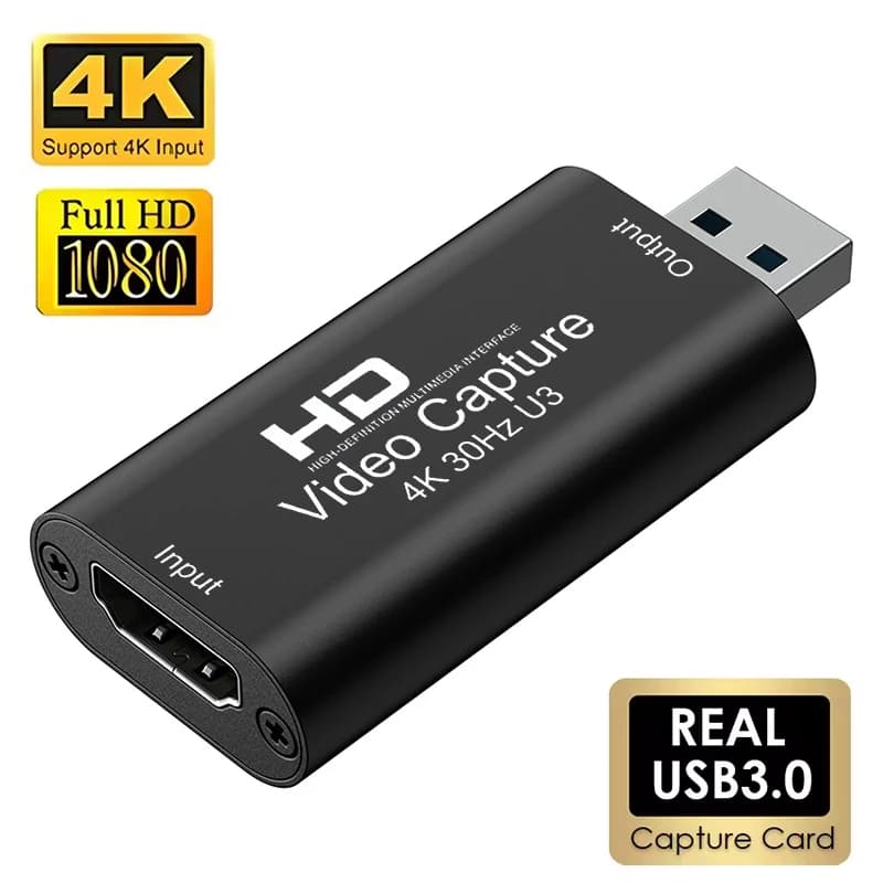 Scheda di acquisizione video 4K 1080P USB 3.0 USB 2.0 Grabber registratore compatibile HDMI per PS4 Xbox Game Camera Registrazione Streaming live