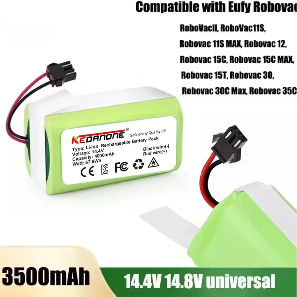 Robot Aspirapolvere ILife INR18650 M26-4S1P Batteria al litio a piena capacità 14,4 V 3500 mAh per ILIFE A4 A4s V7 A6 V7s Plus