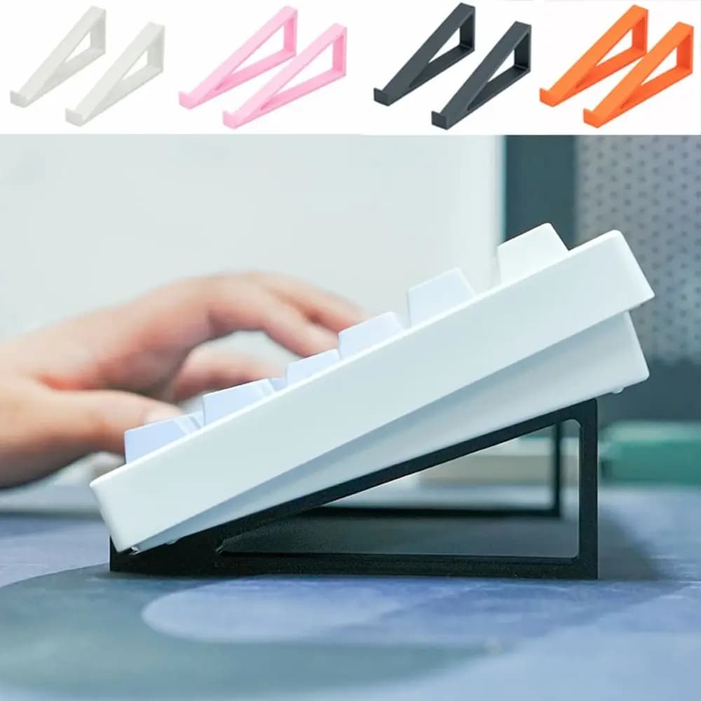 1 Support Paio for Keyboard, Plastic Accessories for Rehabilitation of Computer Keyboard, Inclinated Monitor Support