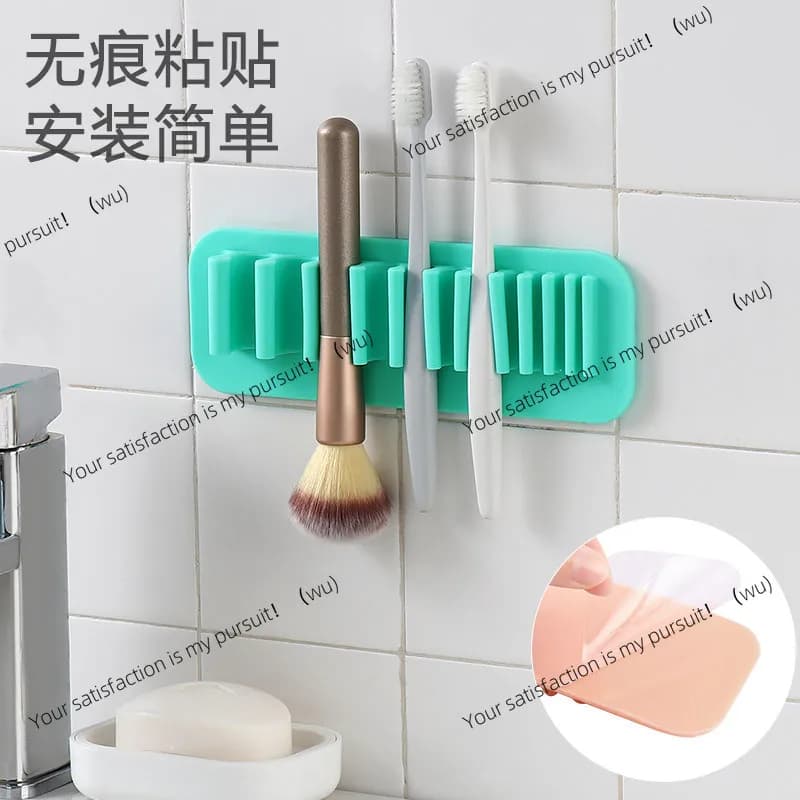 Silicone Makeup Brushes Portable Artide Holder for Brushes with Custom Suction Cup