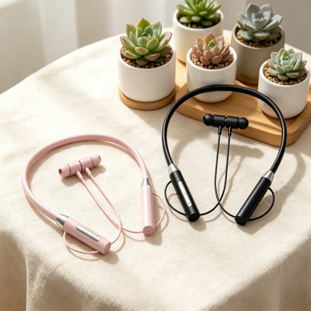 Cuffie Wireless K58 Bluetooth con Fascia da Collo, Cuffie Magnetiche per Sport e Corsa 5.3 con Microfono