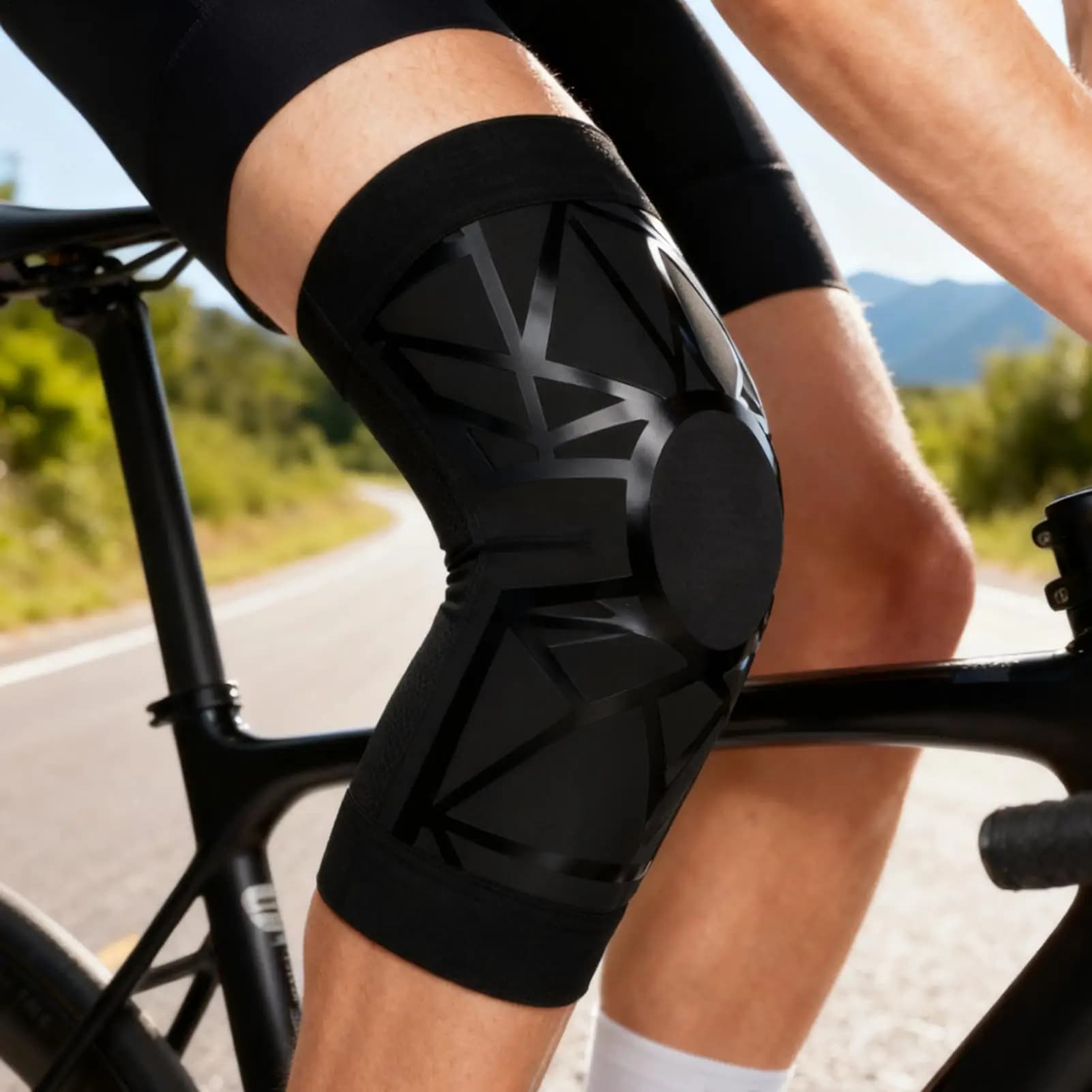 Ginocchiera da donna Attrezzatura comoda Sport Tutore di protezione per ginocchio per adulti per ciclismo Alpinismo Basket Corda per saltare
