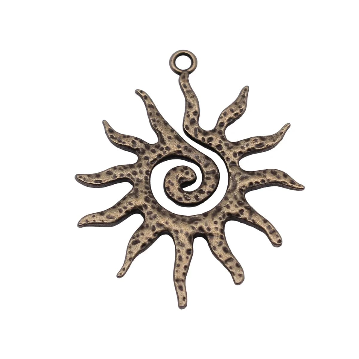 Big Pendant Sun Ray Charms For Celestial Sun Theme DIY Bracelet Necklace Jewelry Making Supplies