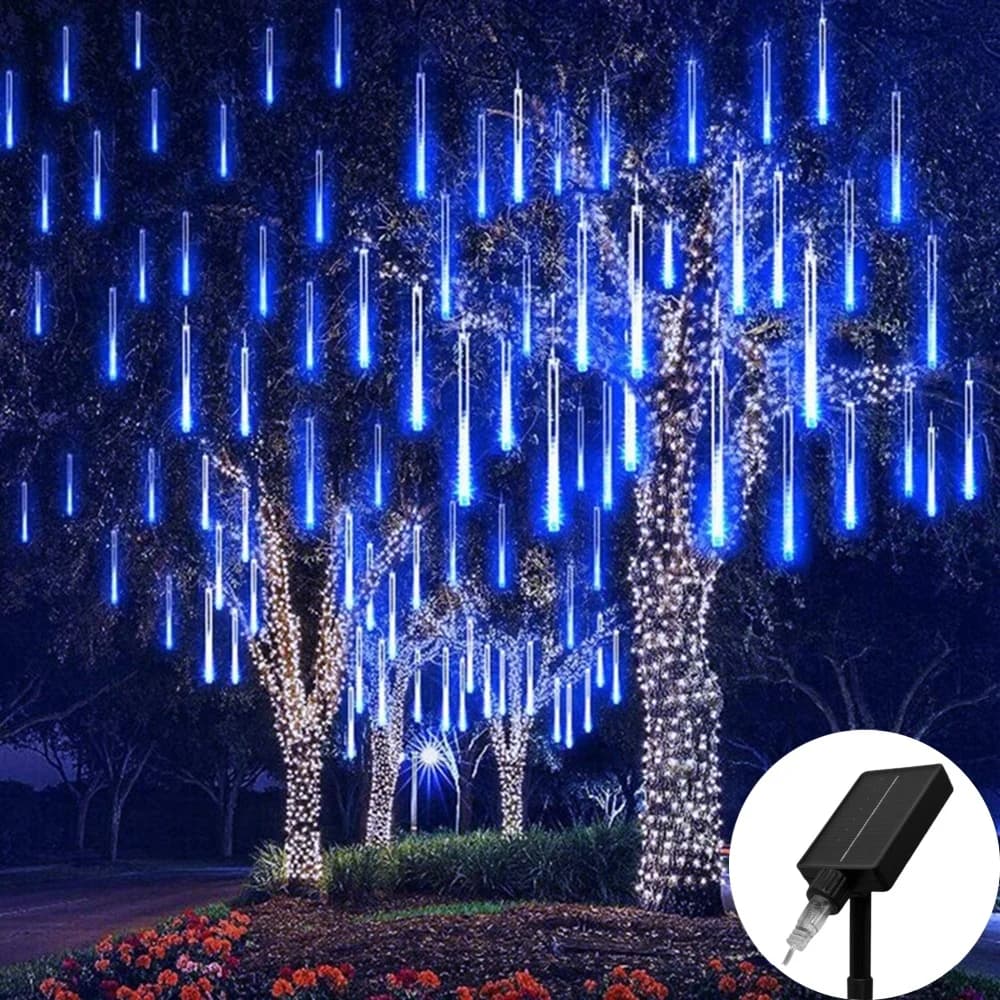 30/50 cm LED solare pioggia di meteoriti luci a pioggia luci natalizie luci da giardino impermeabili decorazione di nozze di Natale