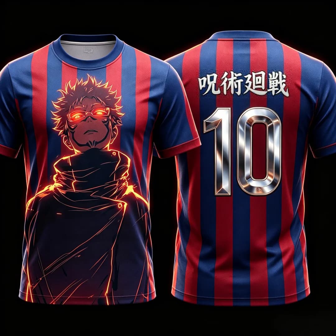 2026 Hot Sale Jujutsu Kaisen Yuji Itadori 10 Jersey T-shirt Men Anime Sportswear Quick Dry Tee Breathable High-quality Clothing