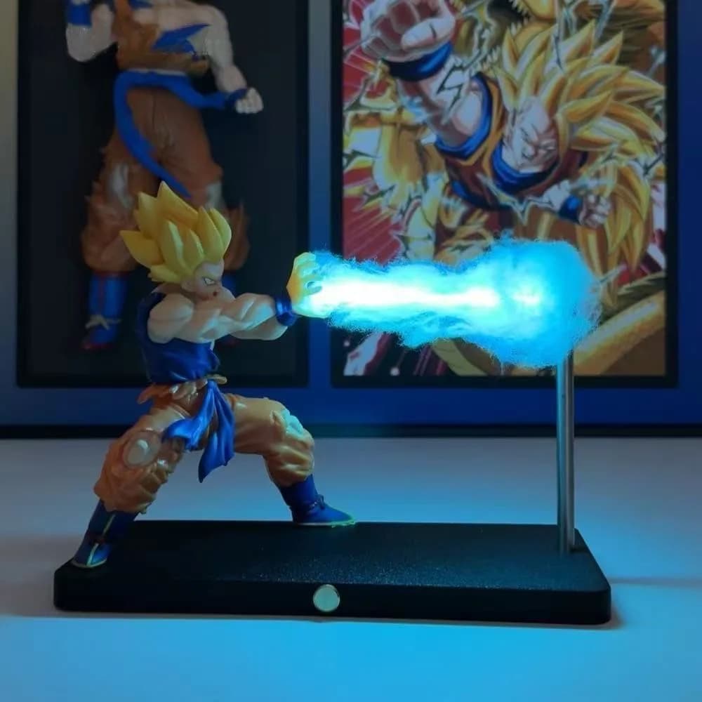 In stock Son Goku Kamehameha Night Lamp Desktop Decoration Model Night Anime Surrounding Toys Birthday Gift Dragon Ball