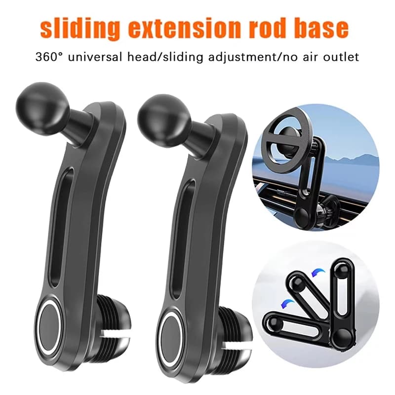Car Phone Stand Rotating Adjustable Car Ball Head 17mm Ball Head Phone Mount For Navigation Car Mount Phone Stand Extension Arm