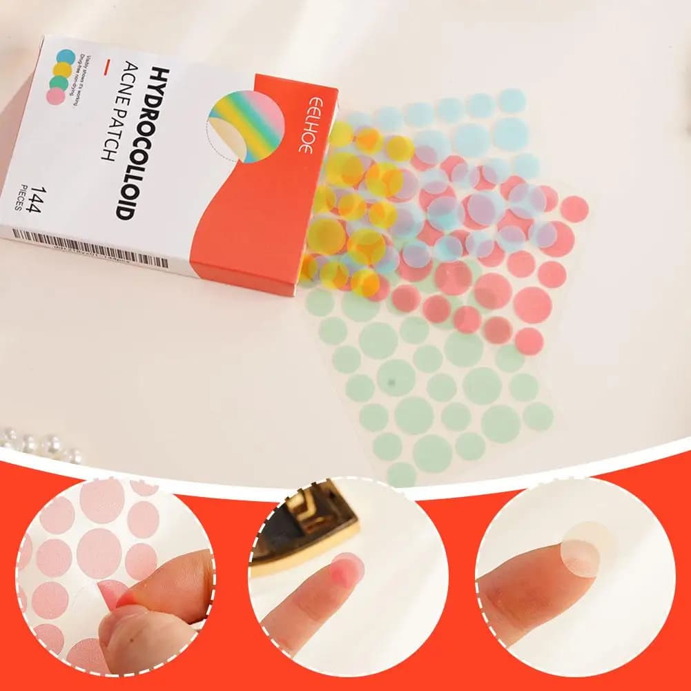 144 Cerotti Treatment Acne and Brufoli, Patch Invisible for Imperfections, Waterproof Face Mask, Repair Corrector, Skin Care Stickers