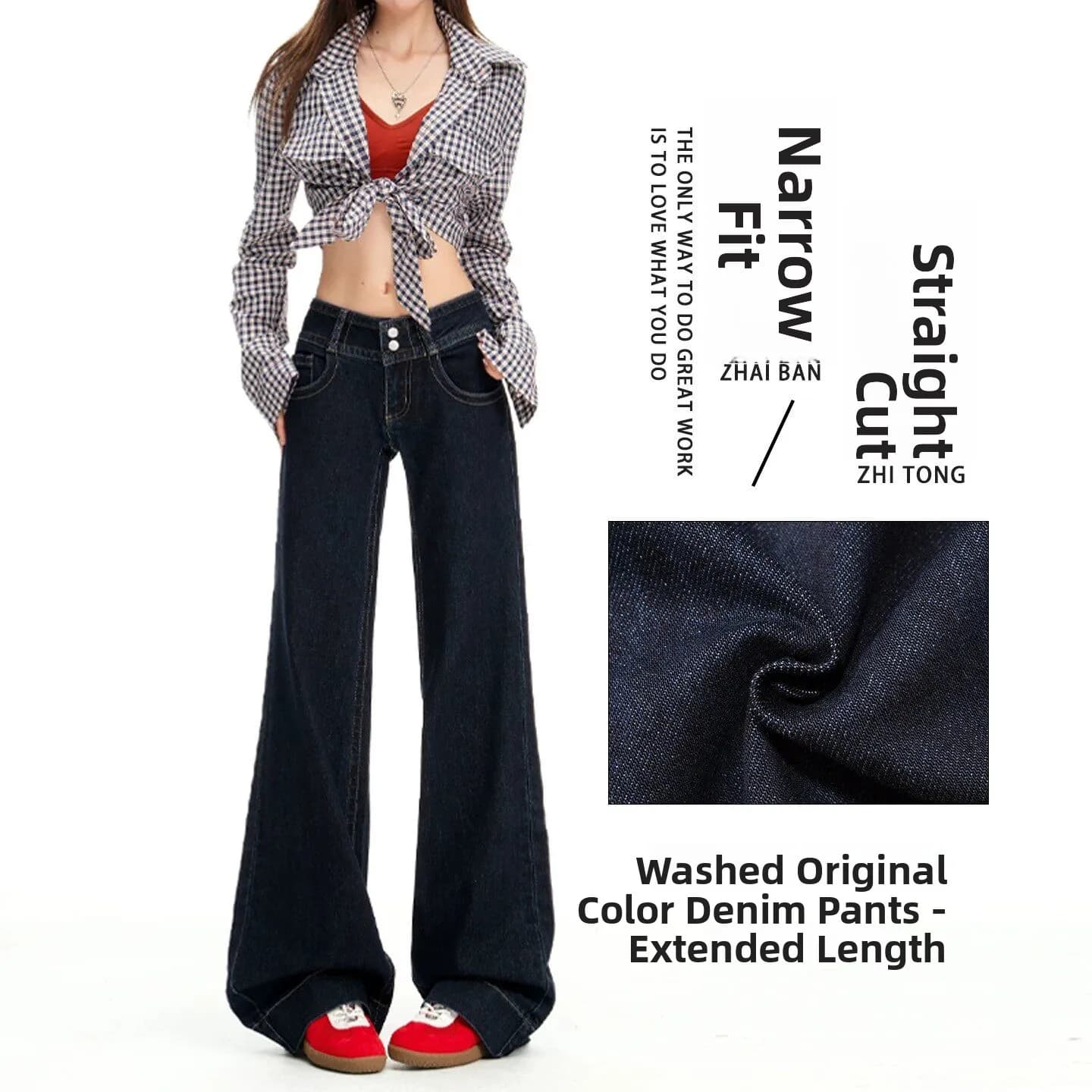 Jeans a Vita Bassa e Gamba Larga per Donna, Nuovi Pantaloni Estivi Americani Stile Hot Girl, Micro Flare in Cotone con Tasche e Cerniera