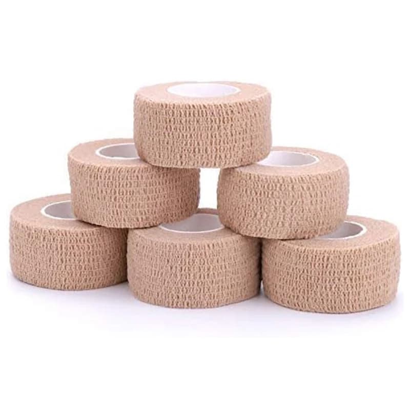 Benda autoadesiva coesiva, non tessuta elasticizzata, nastro autoadesivo per polso, caviglia, sedie