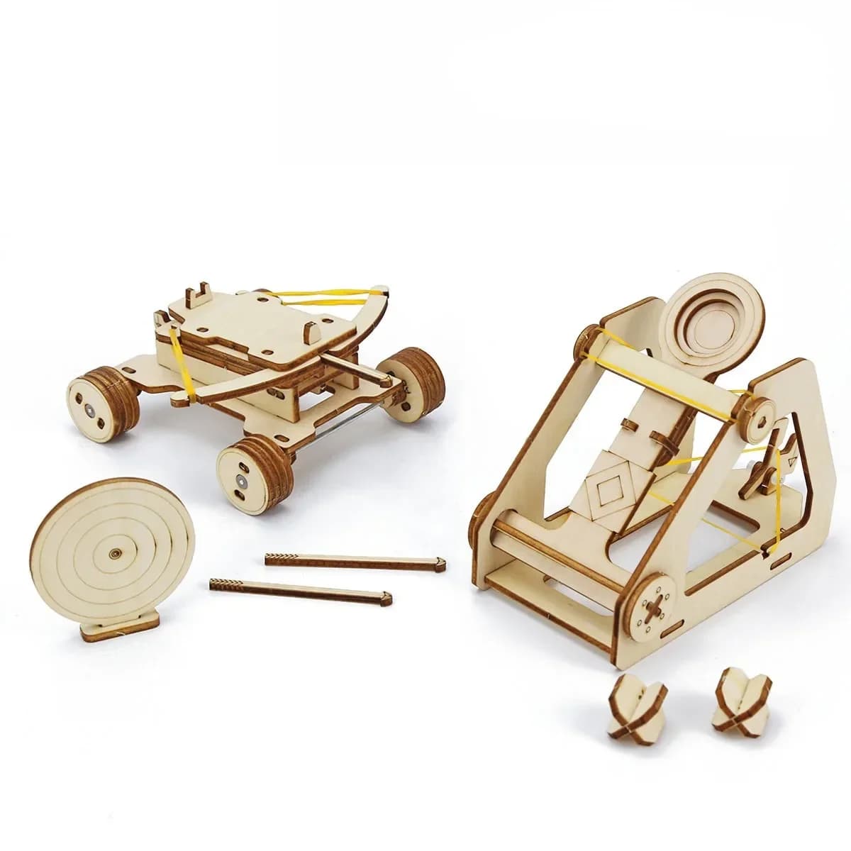 1/72 3D Legno Retro Siege Balestra Puzzle Building Blocks Kit FAI DA TE Launchable Guerra Giochi Da Tavolo Giocattoli Modelli per I Bambini Adulti Regalo