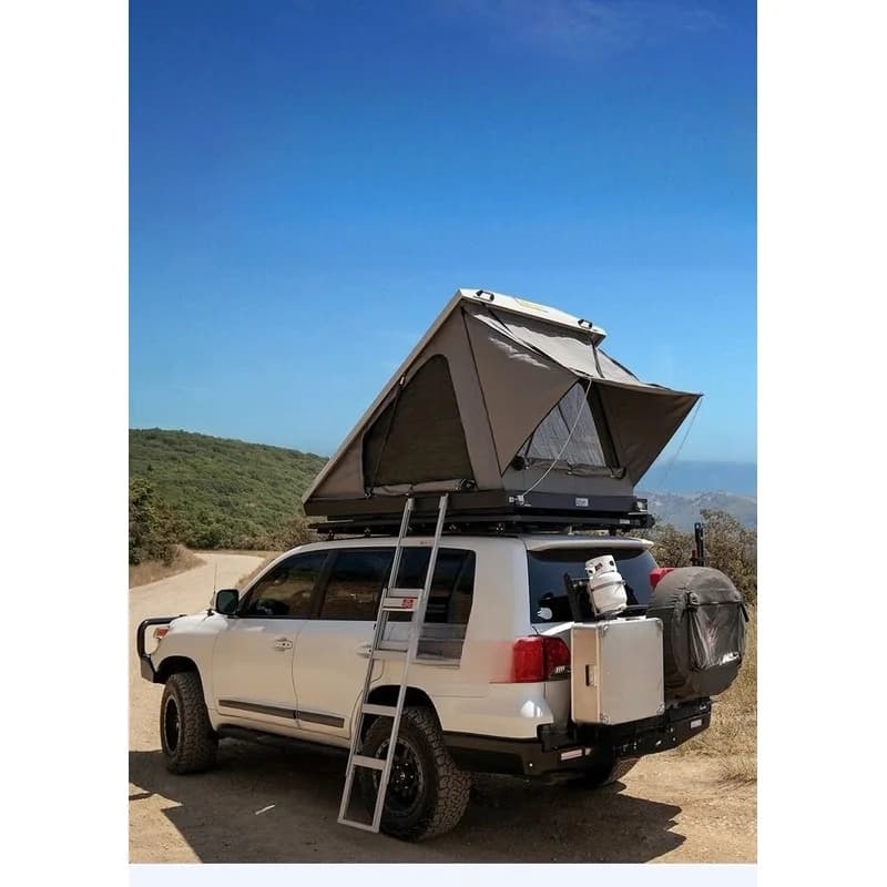 Car Accessories Aluminum Alloy Triangle Rooftop Tent Hot Selling Sunscreen Thermal Insulation Rainproof Outdoor Camping Supplies