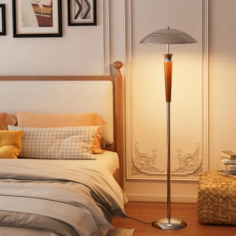 Lampada da terra a fungo dal design moderno e creativo per soggiorno, camera da letto, scrivania, armadietto, apparecchio di illuminazione per interni, arredamento minimalista