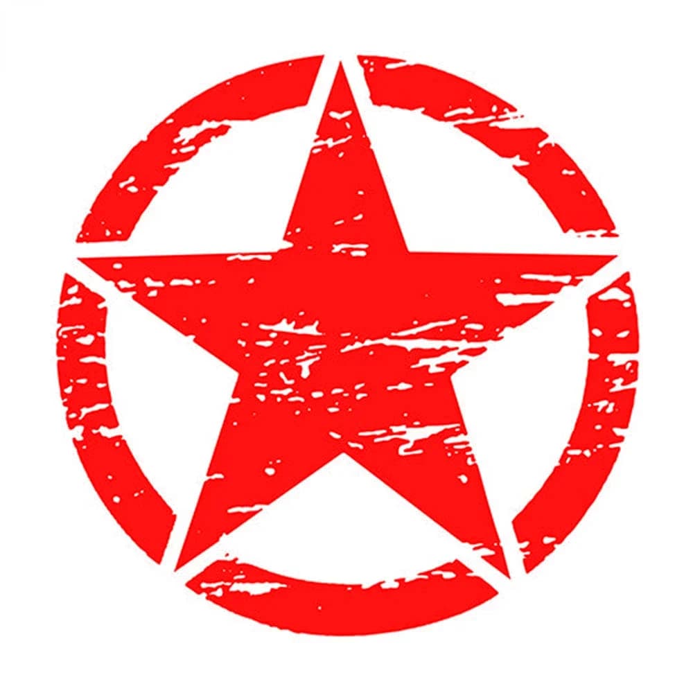 15cm Military Army Star Hood Off Road decal graphics exterior parts car accessories stickers on motorcycle cover scratches cute,