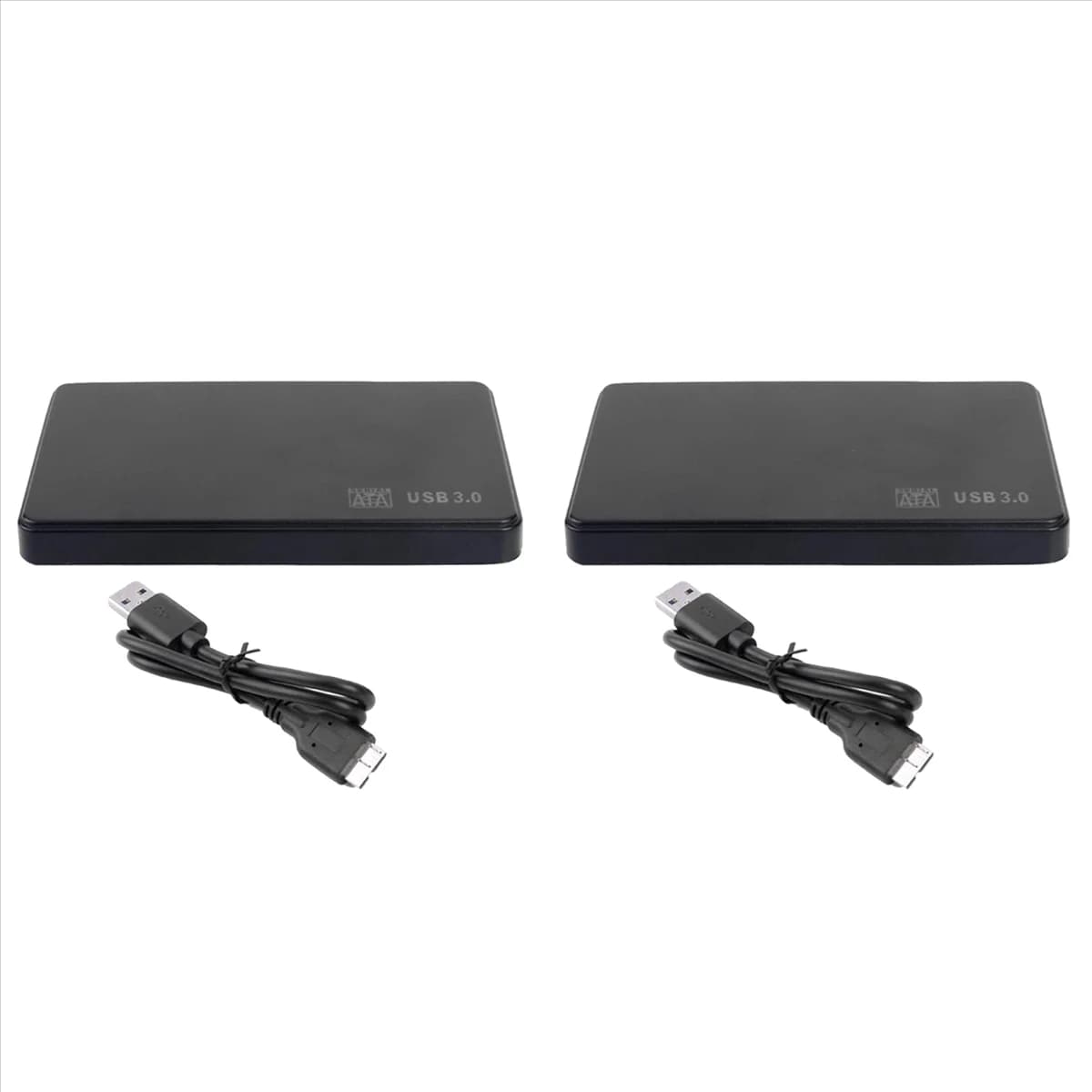 AB51 Cassetta per disco rigido mobile con custodia a stato solido da 2,5 pollici SATA a USB 3.0 con cavo USB 3.0/2.0 per HDD SSD esterno