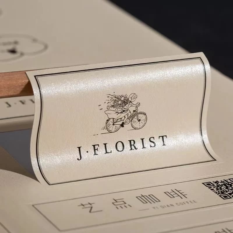 Custom Waterproof Pearl Luster Stickers for Packaging Customizable Glossy Stickers