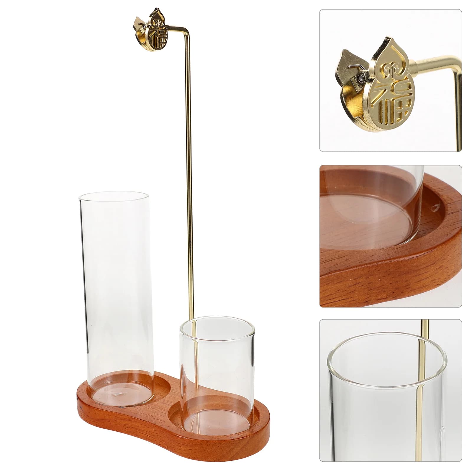 Elegante Bruciatore di Incenso a Riflusso, Porta Incenso Aromaterapico da Appendere, Vassoio per Bastoncini e Coni, per Casa, Spa, Yoga, Relax, Decorativo