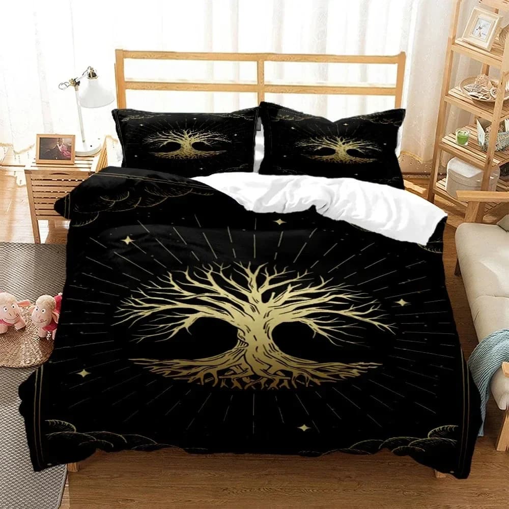 Set of polyester bed linen with digital print of the mysterious celestial body Children's bed linen set Children's bed linen Sets for teens polyester kids