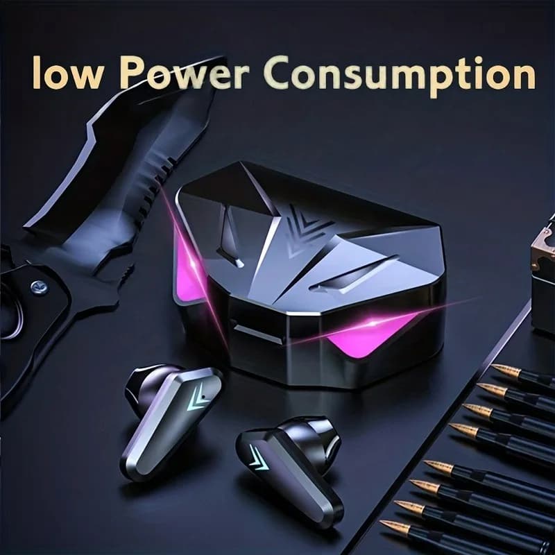 Bluetooth Wireless Headset TWS LED Display Gaming Headphones Wireless Bluetooth Headphones with Noise Cancellation X15