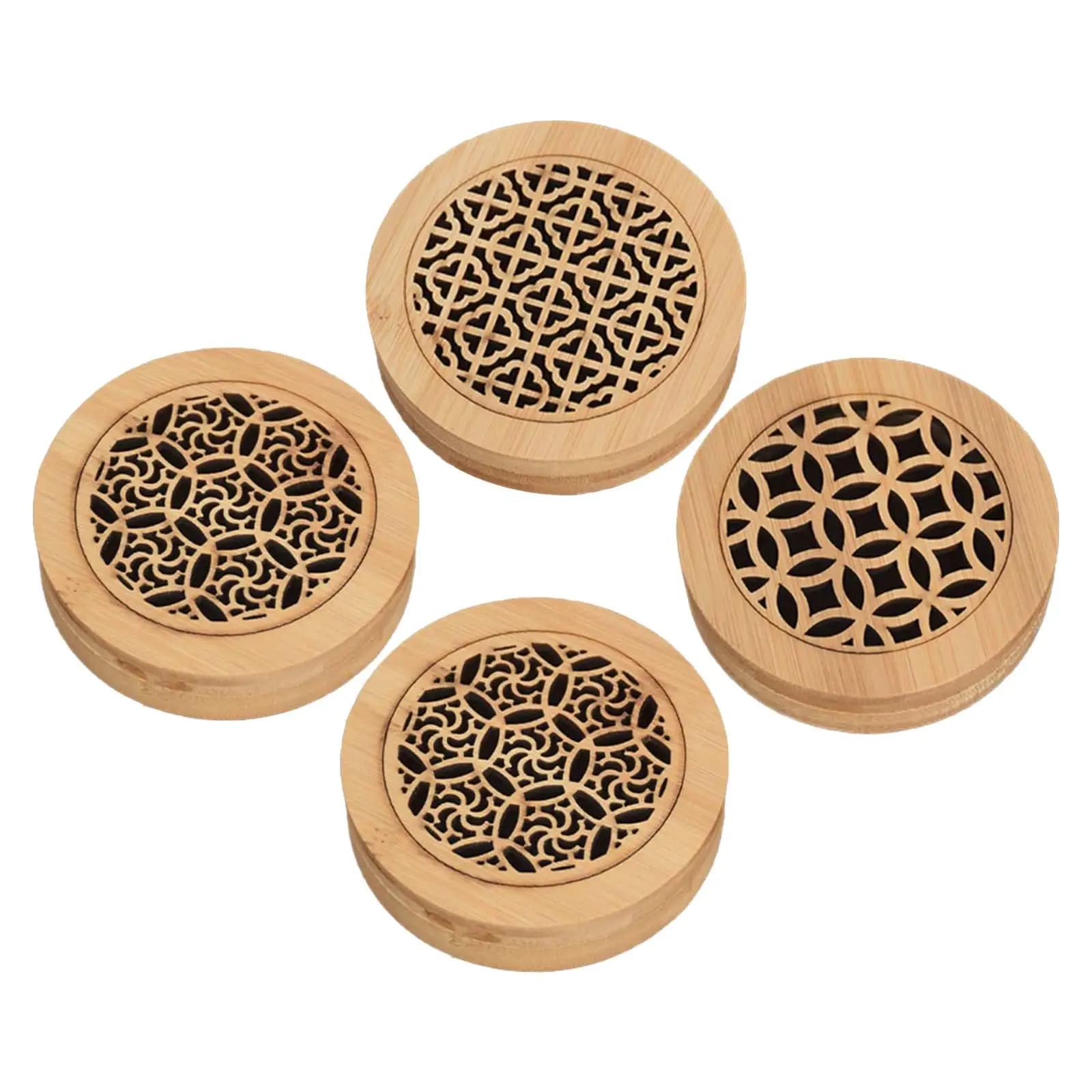 Bruciatore di Incenso in Legno, Ornamento da Tavolo per Cucina, SPA, Yoga, Diffusore di Incenso in Stile Rustico, Porta Incenso per Hotel