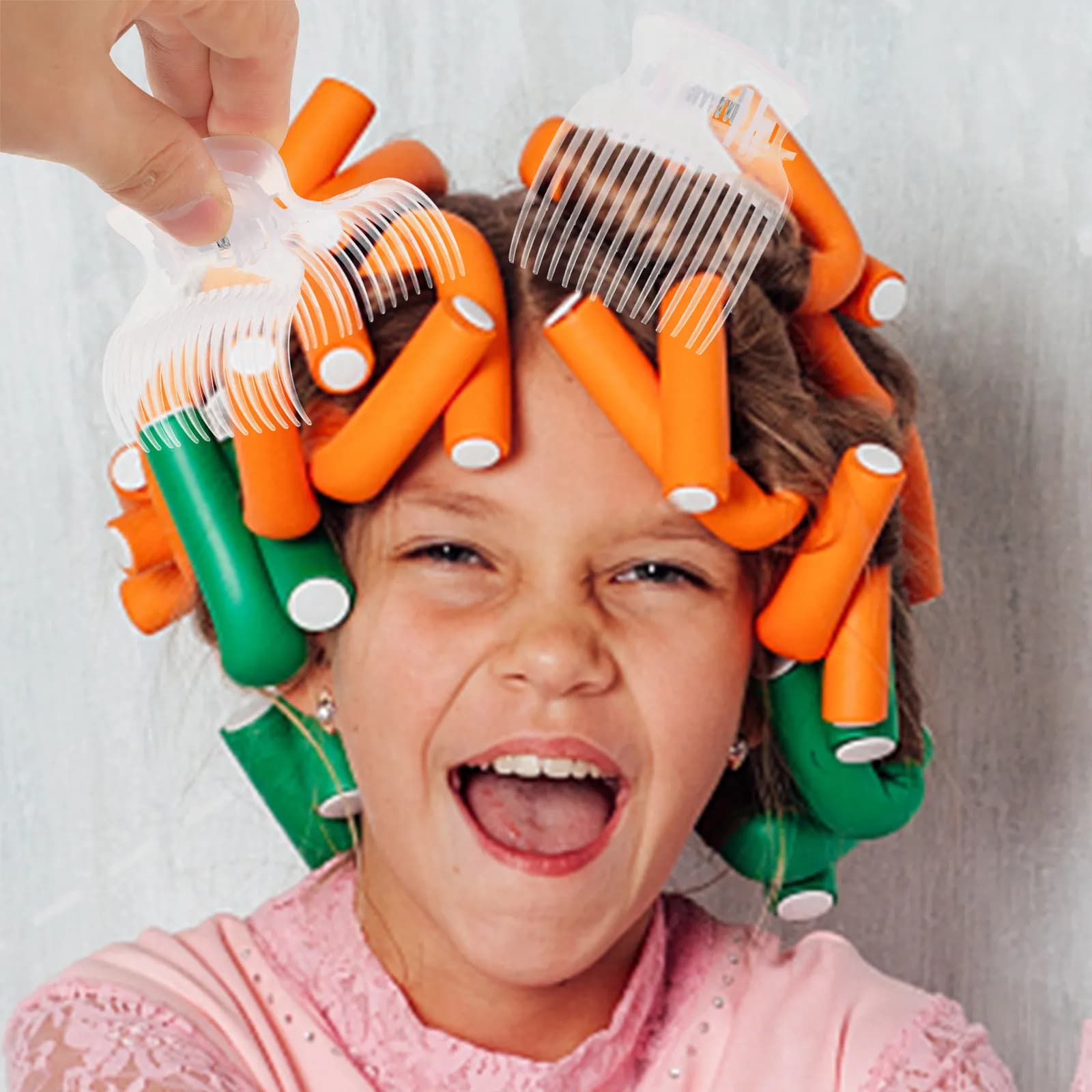 10Pcs Hot Roller Clip Heat Insulated Curler Clamp Jaw Clip Hair Styling Roller Claw Clips for Perming Coloring