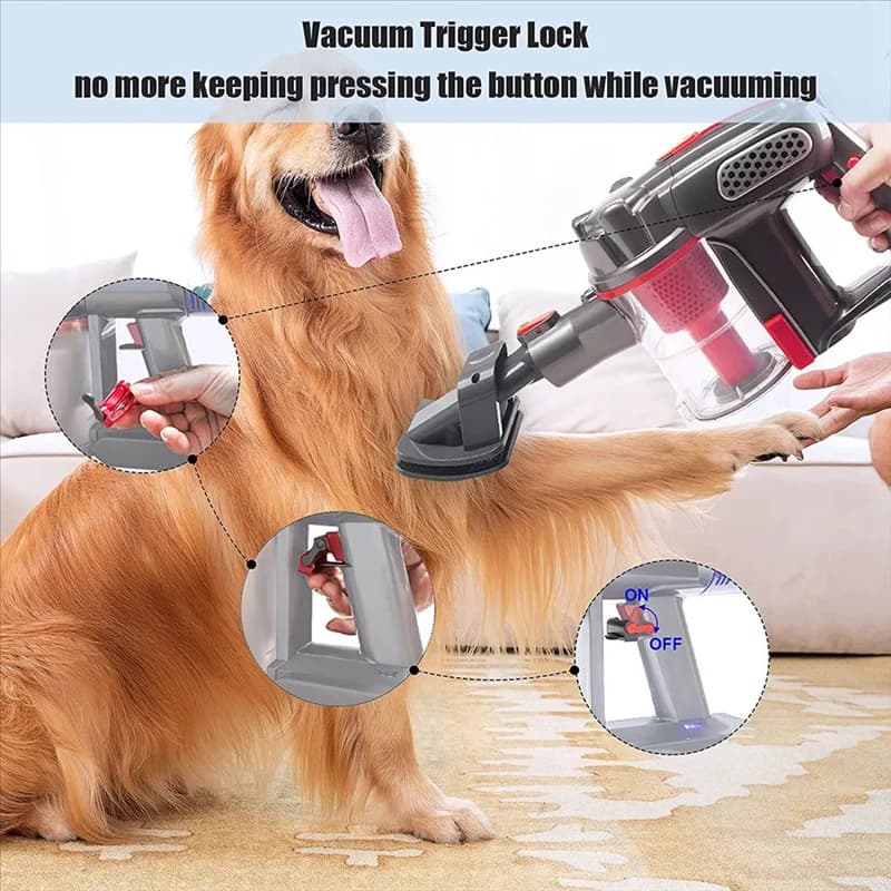 T33C Strumento per lo sposo Spazzola per cani per animali domestici Attacco per aspirapolvere per V10 V11 V12 V15 V8 V7 con adattatore convertitore a sgancio rapido