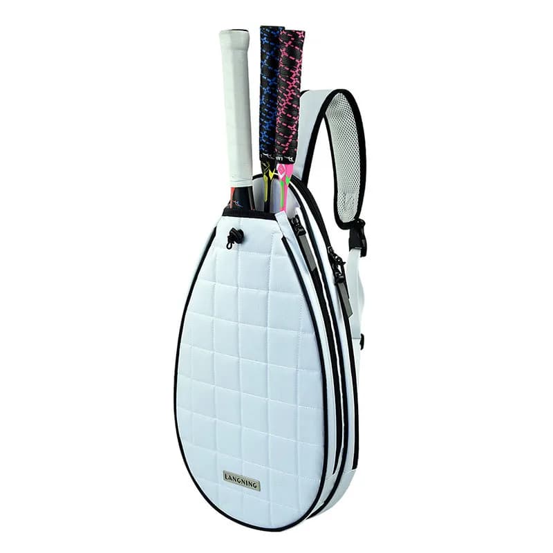 2026 women's tennis racket bag men's single shoulder large capacity badminton racket bag zipper crossbody bag sports backpack